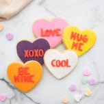 Conversation Heart Cookies