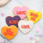 Conversation Heart Cookies Recipe Image