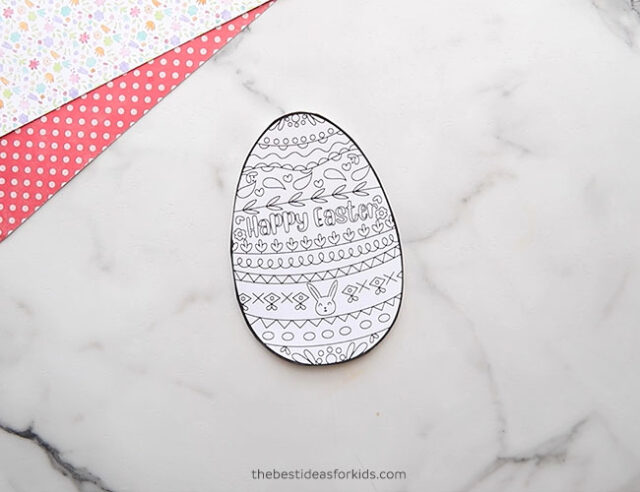 Cut out Egg card