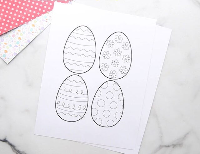 Easter Egg Printables for Wreath