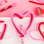 Heart Pipe Cleaner Pencil