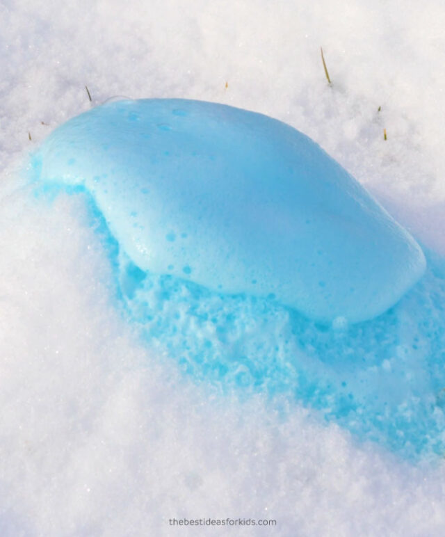 How to Make a Snow Volcano Experiment