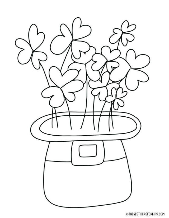 Leprechaun Hat Coloring Page