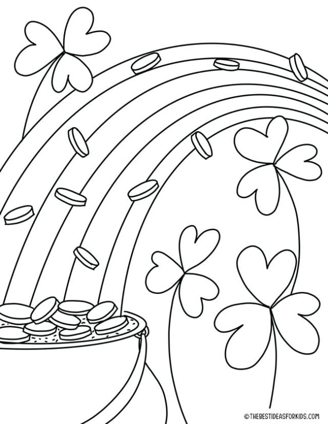 Pot of Gold Coloring Page