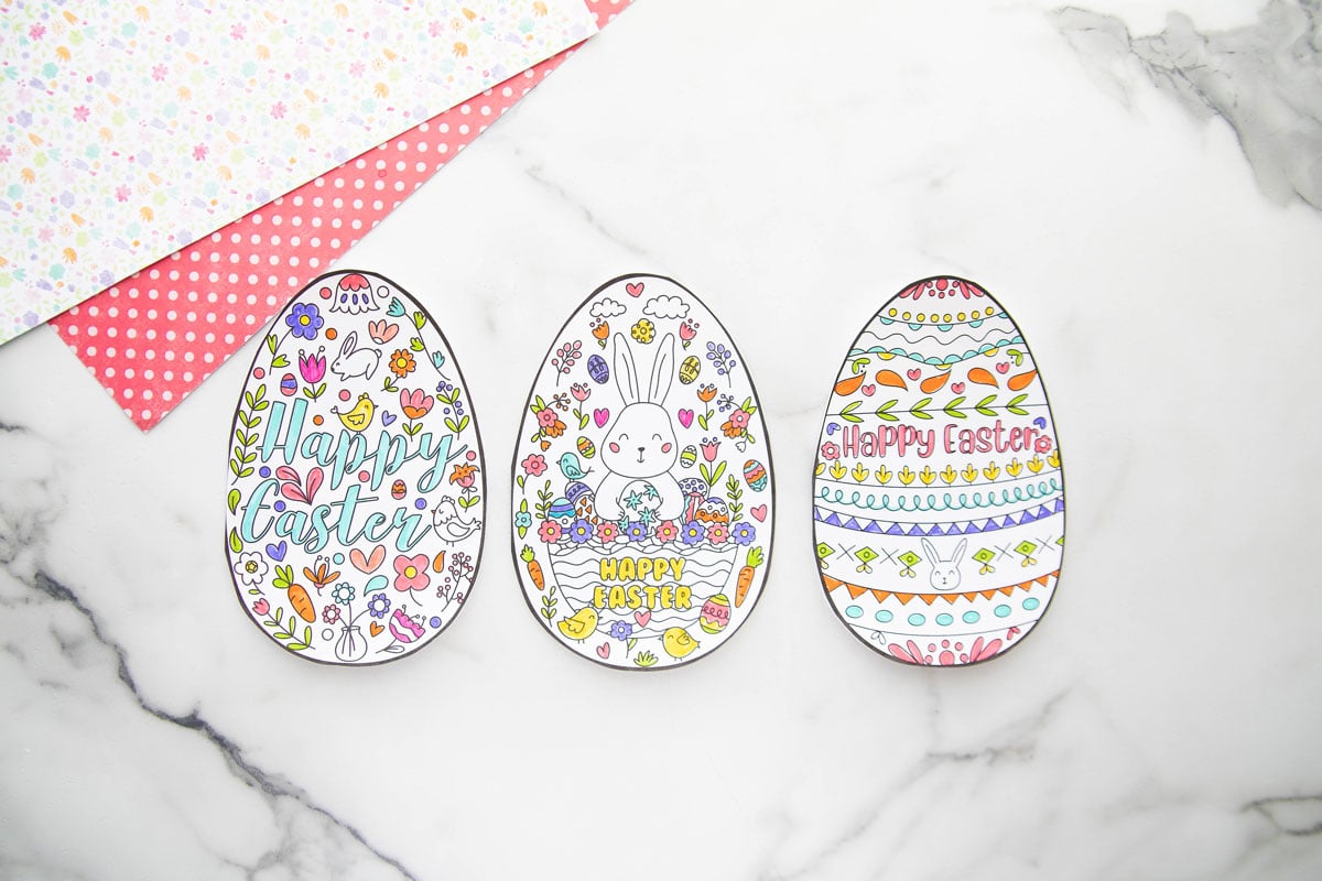 Free Printable Easter Cards & Easter Card Templates to Color