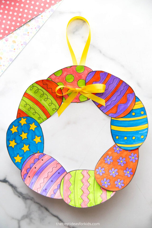 Paper Easter Egg Wreath Free Printables The Best Ideas For Kids Paper Easter Egg Wreath Free Printables The Best Ideas For Kids