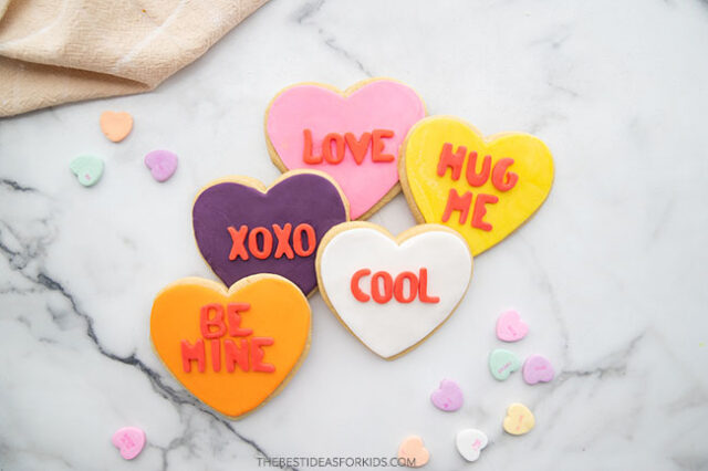 Sugar Cookies Conversation Hearts