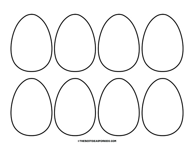 Easter Egg Templates (Free Printables) - The Best Ideas for Kids