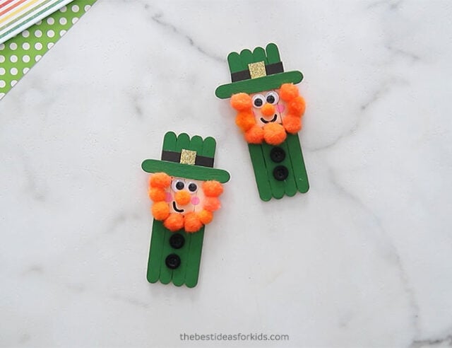 Craft Stick Leprechaun