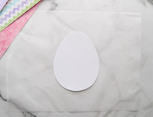Cut out Paper Easter Egg