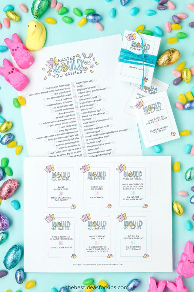 Easter Would You Rather Printables