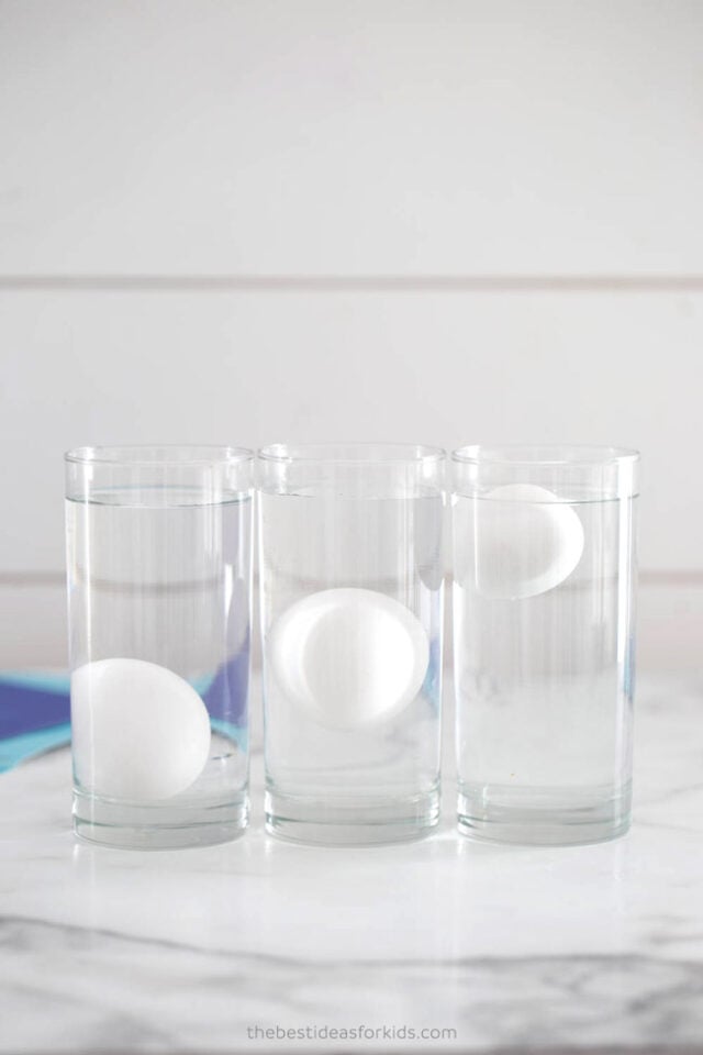 Floating Egg Salt Water Experiment