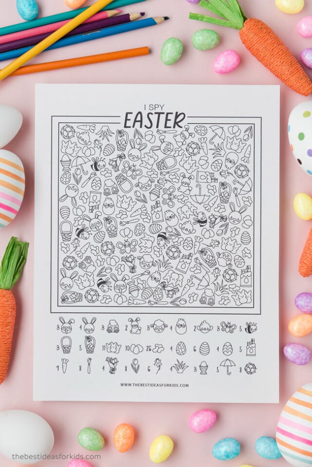 Free Printable I Spy for Easter