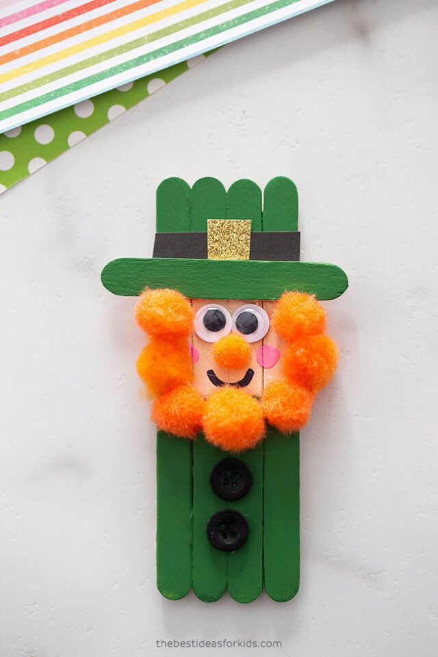 Leprechaun Popsicle Stick Craft