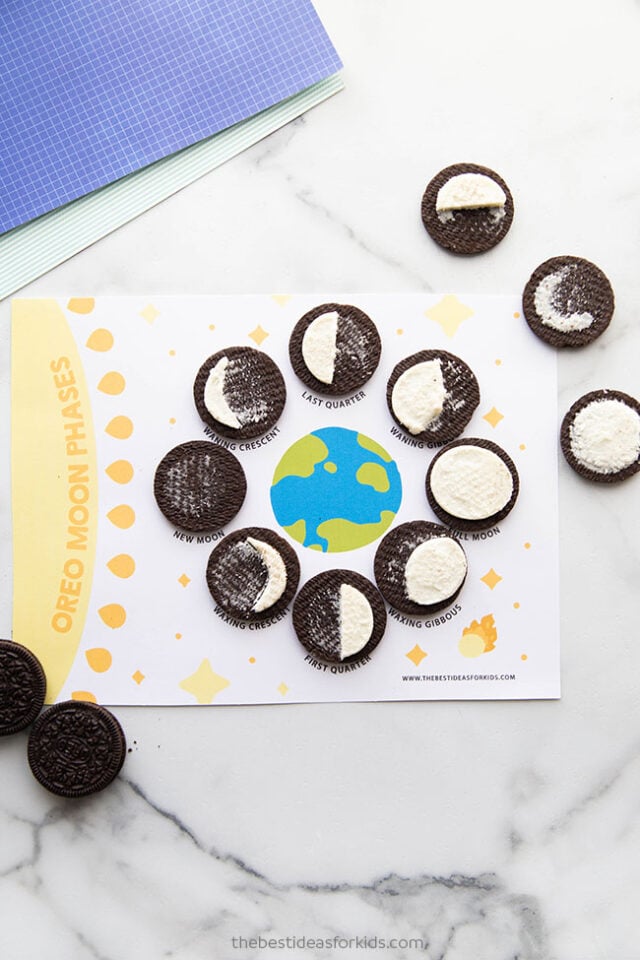 Oreo Moon Phases Free Printable