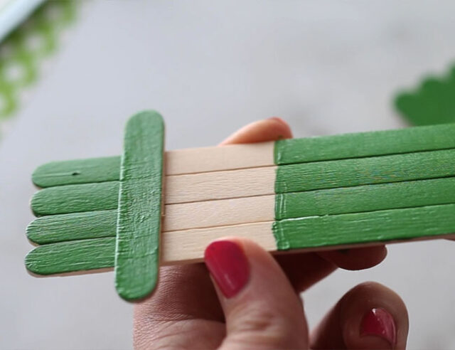 Green Popsicle Sticks 