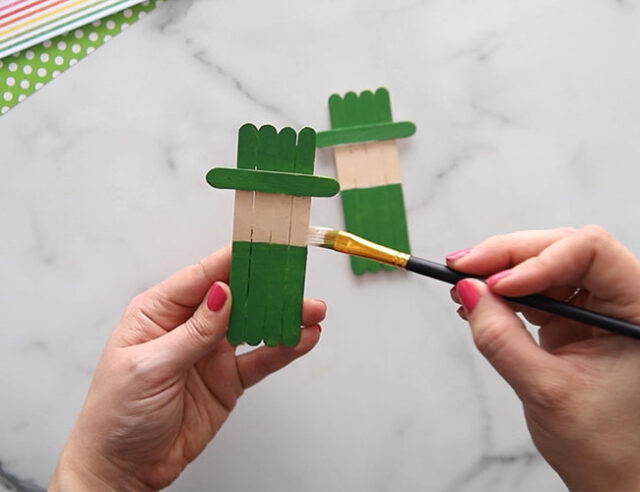 Paint popsicle sticks