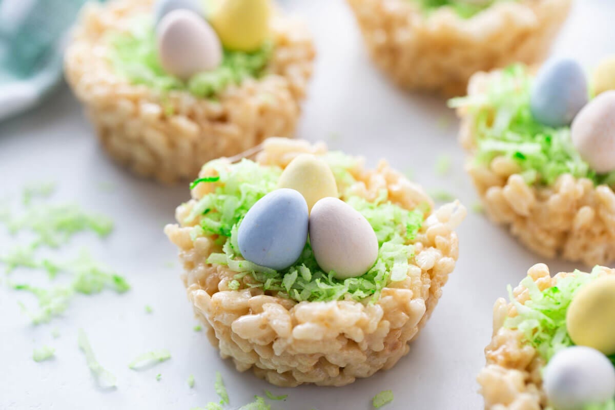 Rice Krispie Easter Nests