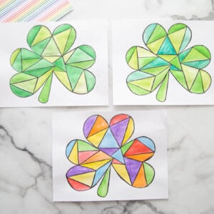 Shamrock Watercolor Art