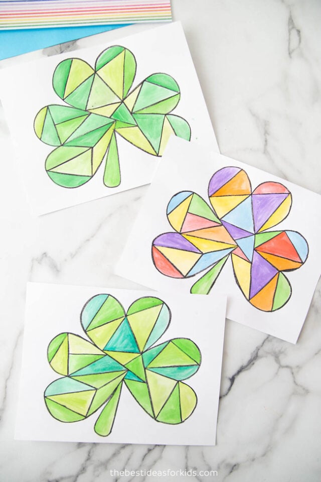 Shamrock Watercolor Craft