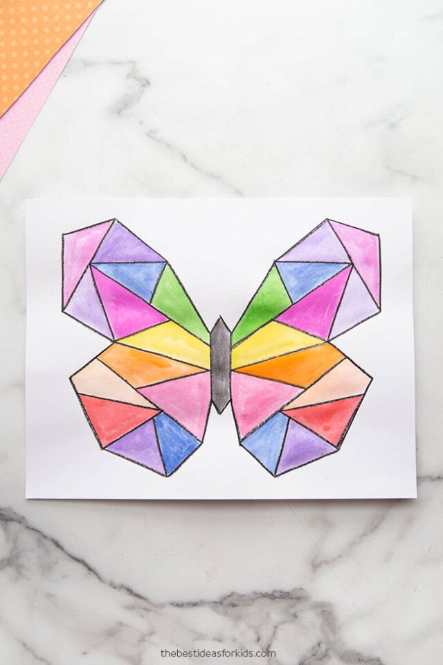 Butterfly Watercolor Rainbow Art
