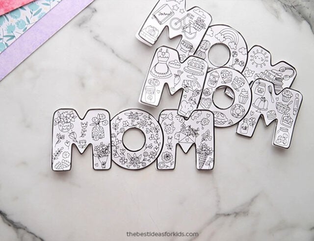 Cut out Mom cards