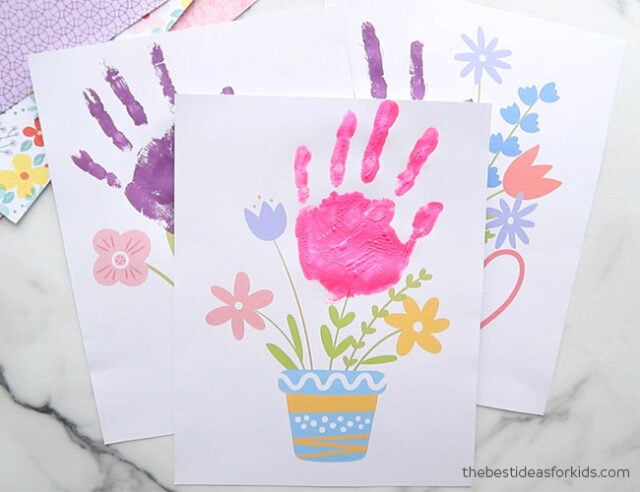 Handprint Printables for Mother's Day