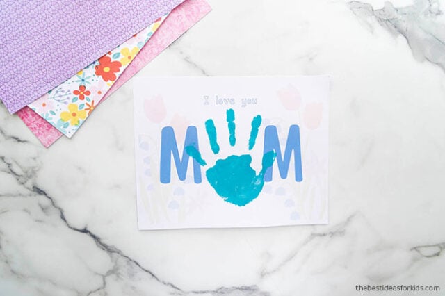 MOM handprint printable