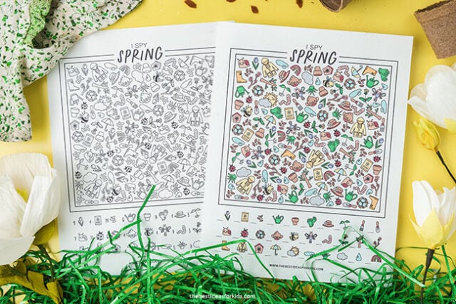 Printable Spring I Spy Sheets