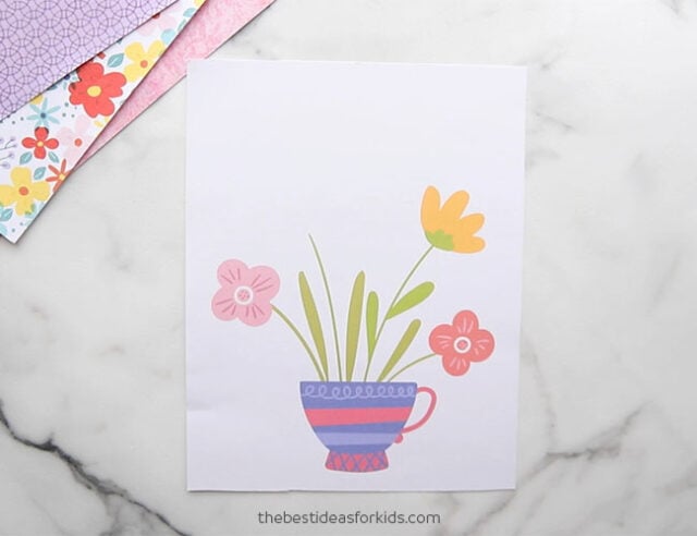 Printable Teacup for Mother's Day