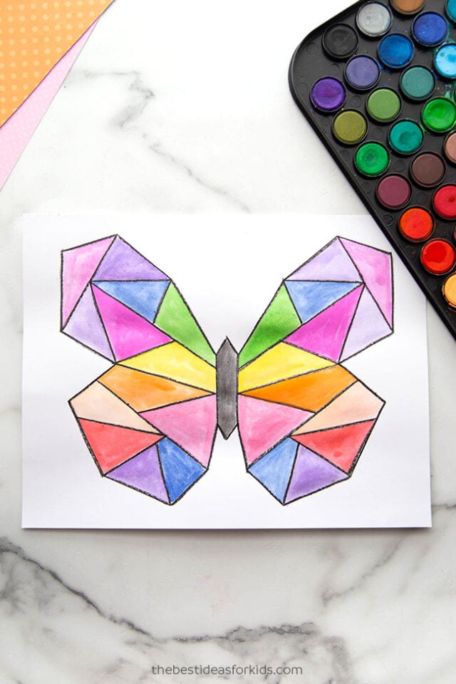 FREE Watercolor Butterfly Painting Activity