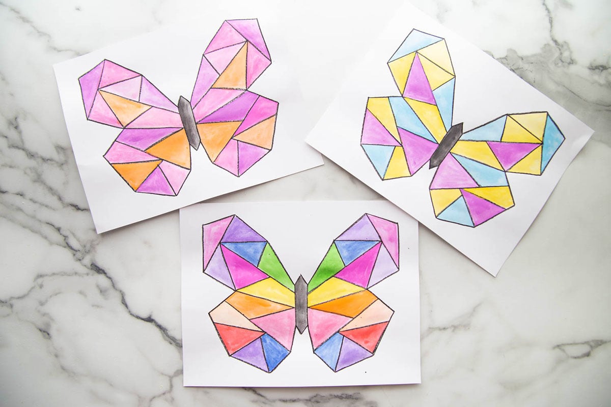 Beautiful Watercolor Butterfly Painting for Kids to Make - Projects with  Kids