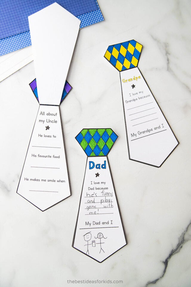 All About my Dad Tie Card