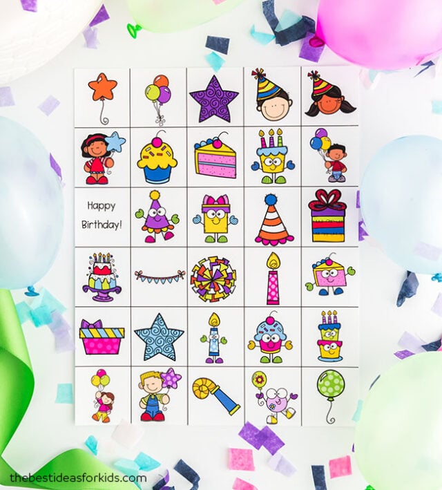 Birthday Bingo Calling Cards