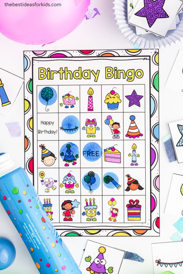 Birthday Bingo Cards for Kids