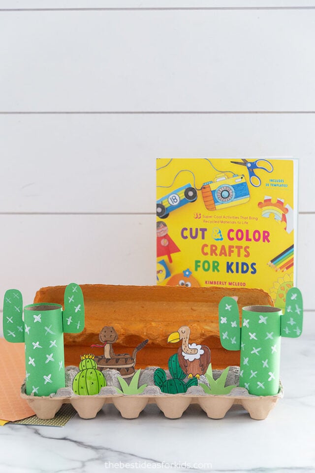 Desert Animal Egg Carton Craft