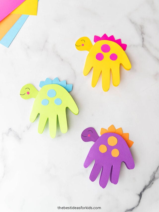 Dinosaur Handprint Craft