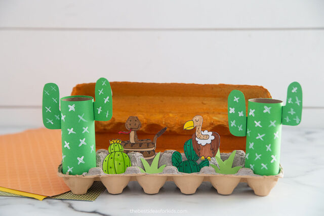 Egg Carton Desert Craft