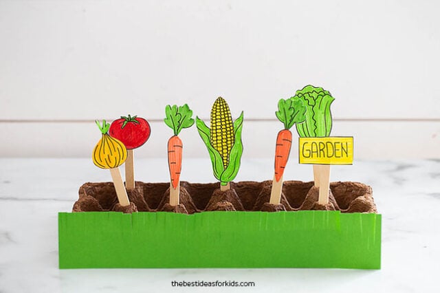 Egg Carton Vegetable Craft