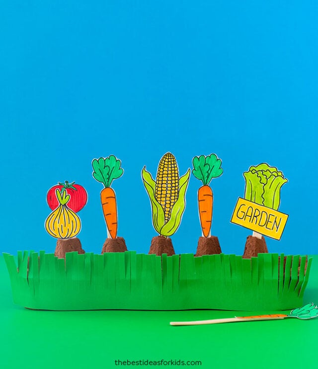 Egg Carton Veggie Patch Craft