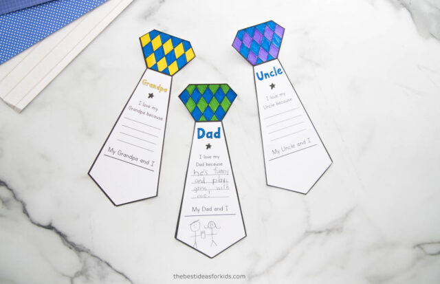 Father's Day Tie Card Template