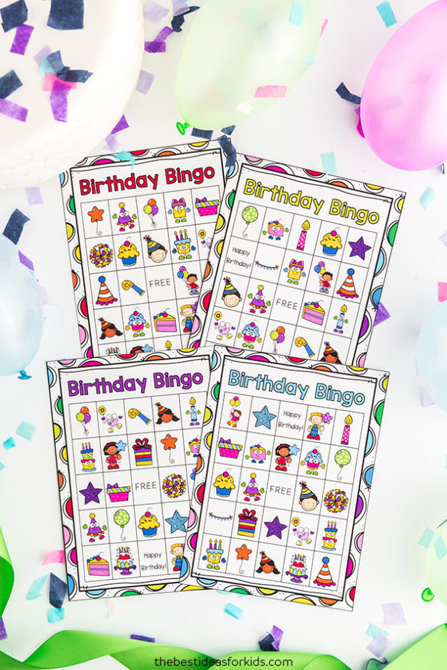 Free Printable Birthday Bingo Cards