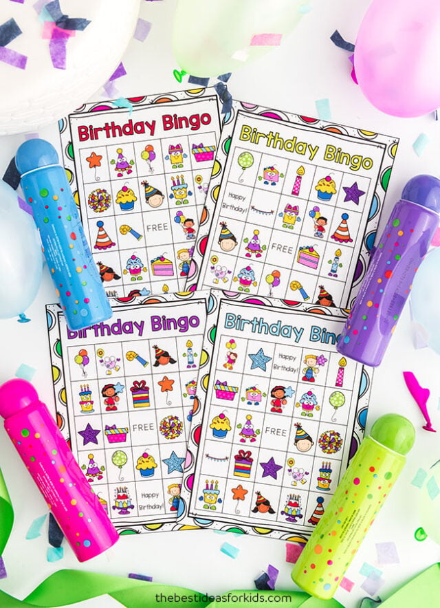 Free Printable Birthday Bingo for Kids