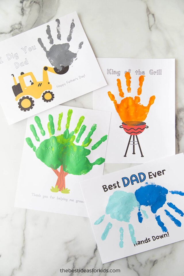 Free Printable Father's Day Handprint Art