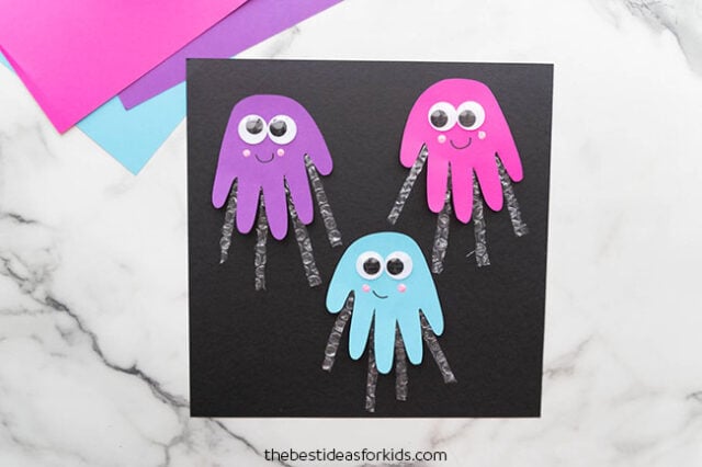 Jellyfish Handprint Craft for Kids
