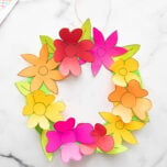 Paper Flower Wreath