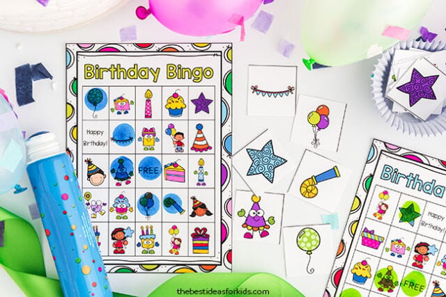 Printable Birthday Bingo Cards