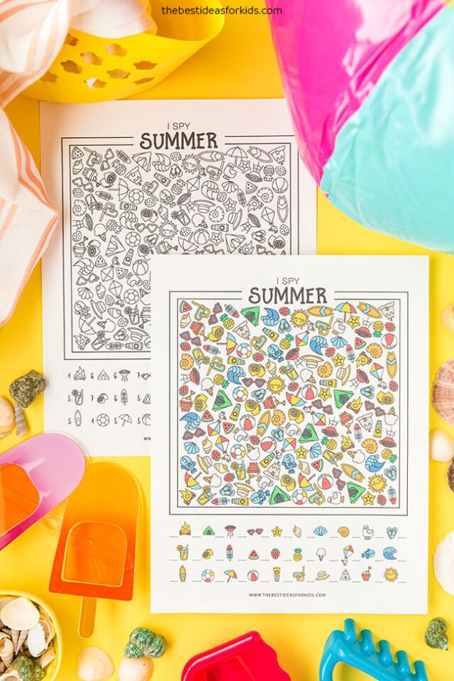 Printable I Spy Summer Sheets