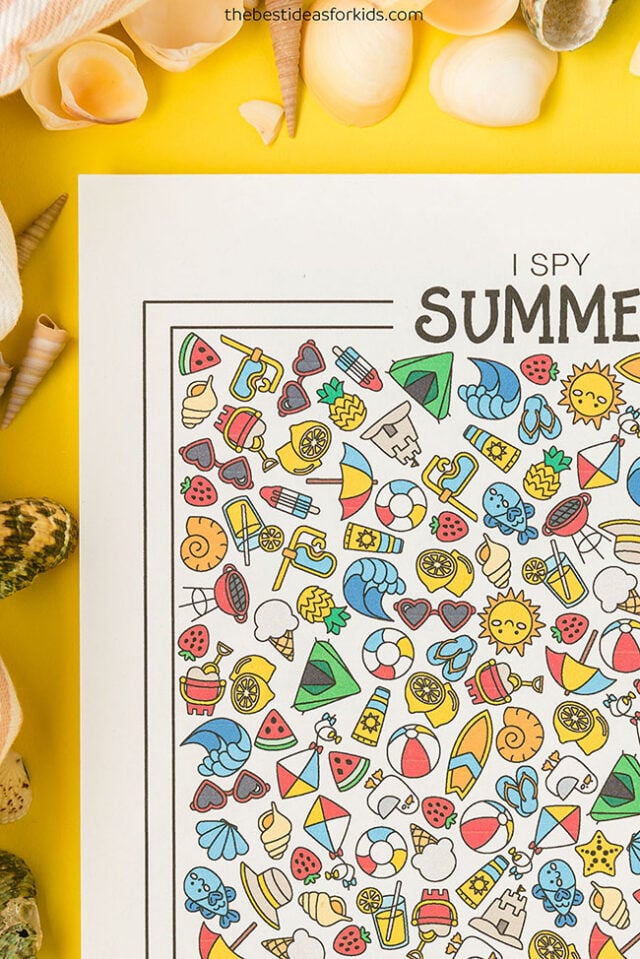 Printable Summer I Spy