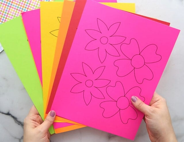 Printable paper flower